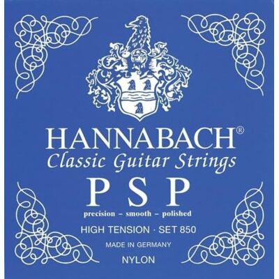 Hannabach Struny do gitary klasycznej z serii 850 PSP HighTension Kompletny zestaw Hannabach Struny do gitary klasycznej z serii 850 PSP HighTension Kompletny zestaw