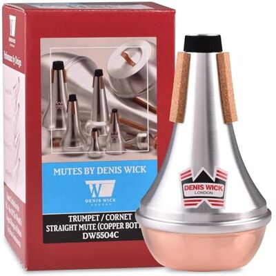 Denis Wick 5504C proste wyciszenie do kornetu Bb lub trąbki, aluminium z miedzianym dnem Denis Wick 5504C proste wyciszenie do kornetu Bb lub trąbki, aluminium z miedzianym dnem