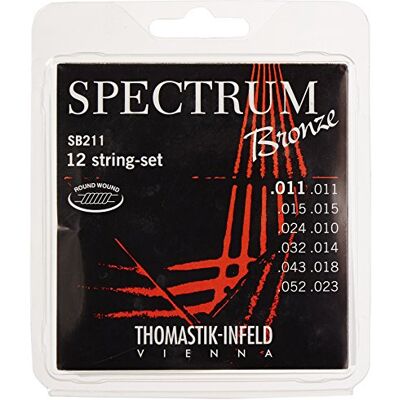 Thomastik-Infeld Thomastik Saiten für Akustikgitarre Spectrum Bronze Series nickelfrei Satz SB210 12-string extra light .010-.050 Thomastik-Infeld Thomastik Saiten für Akustikgitarre Spectrum Bronze Series nickelfrei Satz SB210 12-string extra light .010-.050