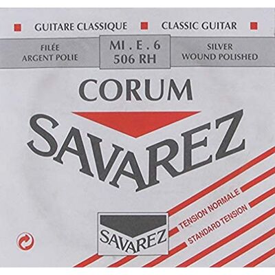 Savarez 656116 506Rh E6W struny do gitary klasycznej, szlifowane wysokie Savarez 656116 506Rh E6W struny do gitary klasycznej, szlifowane wysokie