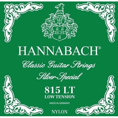 Hannabach Struny do gitary klasycznej seria 815 zestaw Low Tension (wysokiej jakości, uniwersalne struny do niemal każdego instrumentu, struny gitarowe do gitary klasycznej, Made in Germany), Zielone Hannabach Struny do gitary klasycznej seria 815 zestaw Low Tension (wysokiej jakości, uniwersalne struny do niemal każdego instrumentu, struny gitarowe do gitary klasycznej, Made in Germany), Zielone