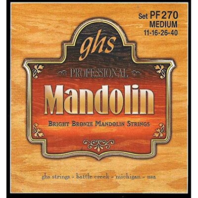 GHS Strings GHS BRIGHT BRONZE MANDOLIN zestaw strun PF270 średni 11/040 GHS Strings GHS BRIGHT BRONZE MANDOLIN zestaw strun PF270 średni 11/040