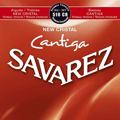 Savarez Struny do gitary klasycznej, New Cristal Cantiga 510CR standard tension red zestaw Savarez Struny do gitary klasycznej, New Cristal Cantiga 510CR standard tension red zestaw