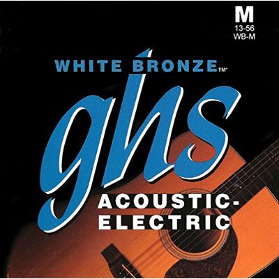 GHS Strings ghs WB M Bronze Alloy-52 Stringi Medium białe GHS Strings ghs WB M Bronze Alloy-52 Stringi Medium białe