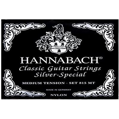 Hannabach 652528 Saiten für Klassikgitarre Seire 815 Medium Tension Silver Special 3er Bass Hannabach 652528 Saiten für Klassikgitarre Seire 815 Medium Tension Silver Special 3er Bass
