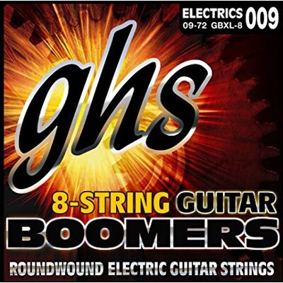 GHS Strings GHS GB-8-XL Boomers (8-strunowy), struny do 8-strunowej gitary elektrycznej, 009-072 GHS Strings GHS GB-8-XL Boomers (8-strunowy), struny do 8-strunowej gitary elektrycznej, 009-072