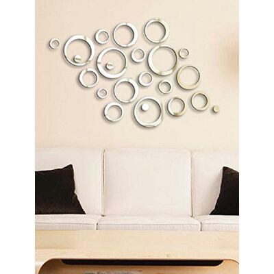 Ambiance Sticker Ambiance-Sticker Lustro ścienne z odblaskowym lusterkiem Ambiance Sticker Ambiance-Sticker Lustro ścienne z odblaskowym lusterkiem