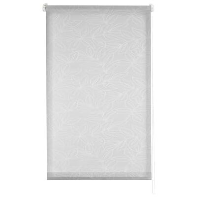 Estoralis Selene Roleta zwijana nowoczesny design Bez wiercenia, przezroczysty, żakardowy, biały/szary 50 x 150 cm (szer./wys.), rozmiar tkaniny 47 x 150 cm, rolety okienne i drzwiowe Estoralis Selene Roleta zwijana nowoczesny design Bez wiercenia, przezroczysty, żakardowy, biały/szary 50 x 150 cm (szer./wys.), rozmiar tkaniny 47 x 150 cm, rolety okienne i drzwiowe