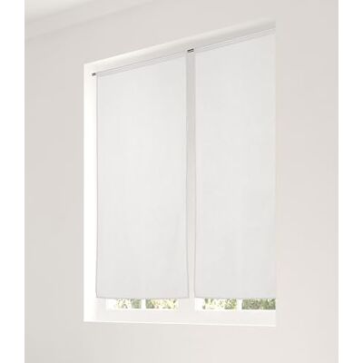 LINDER Zasłona Para oszkleń Pręt Karniszowy Biały Azurowany 45x120cm 100% Poliester Certyfikat Oeko -TEX Tkane i barwione we Francji Kolekcja Etamine Matowe LINDER Zasłona Para oszkleń Pręt Karniszowy Biały Azurowany 45x120cm 100% Poliester Certyfikat Oeko -TEX Tkane i barwione we Francji Kolekcja Etamine Matowe