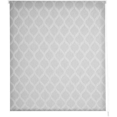 Estoralis DAVOS nowoczesna roleta rzymska, półprzezroczysta tkanina żakardowa, kolor szary, 120 x 255 cm (szerokość/wysokość), rozmiar materiału 117 x 250 cm, zasłony do okien i drzwi Estoralis DAVOS nowoczesna roleta rzymska, półprzezroczysta tkanina żakardowa, kolor szary, 120 x 255 cm (szerokość/wysokość), rozmiar materiału 117 x 250 cm, zasłony do okien i drzwi