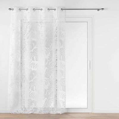 Douceur d'Intérieur miękkość wnętrza, Zasłona z oczkami (140 x 240 cm) Magnolia, Pozłacany woal metaliczny Douceur d'Intérieur miękkość wnętrza, Zasłona z oczkami (140 x 240 cm) Magnolia, Pozłacany woal metaliczny