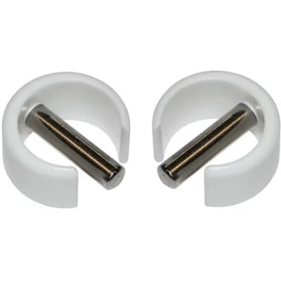 cyclingcolors 2 x klips mocujący z trzpieniem Ø 4 mm, do korby rolety, Ø 13 mm, na zewnątrz biały, kolor biały, żaluzja okienna, klips zamykający cyclingcolors 2 x klips mocujący z trzpieniem Ø 4 mm, do korby rolety, Ø 13 mm, na zewnątrz biały, kolor biały, żaluzja okienna, klips zamykający