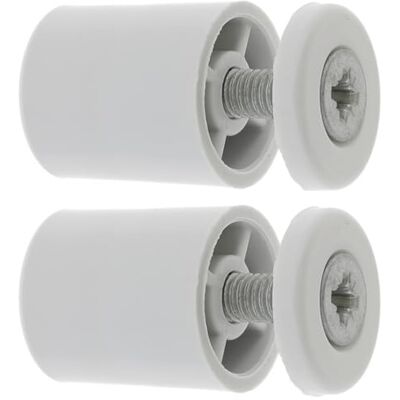 cyclingcolors 2 x ogranicznik końcowy rolety okrągłej 25 mm Ø22 mm z PCW z podkładką i śrubami Roleta okienna zwijana skrzynia stolarska, jasnoszary cyclingcolors 2 x ogranicznik końcowy rolety okrągłej 25 mm Ø22 mm z PCW z podkładką i śrubami Roleta okienna zwijana skrzynia stolarska, jasnoszary