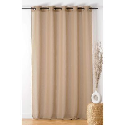 LINDER Zasłona Bouclette Wykończenie w kolorze muszli karabinowej Kolor sznurka 140x290cm 100% Poliester Kolekcja Boucline LINDER Zasłona Bouclette Wykończenie w kolorze muszli karabinowej Kolor sznurka 140x290cm 100% Poliester Kolekcja Boucline