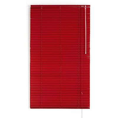 Decorblind Żaluzja Wenecka Aluminium Pomiar: 90x250 z Lamą: 25 mm- Wenecka Regulacja wysokości i otwarcia, Bezpieczeństwo dzieci, Odporny na wilgoć – wenecki Aluminium Kolor: czerwony Decorblind Żaluzja Wenecka Aluminium Pomiar: 90x250 z Lamą: 25 mm- Wenecka Regulacja wysokości i otwarcia, Bezpieczeństwo dzieci, Odporny na wilgoć – wenecki Aluminium Kolor: czerwony