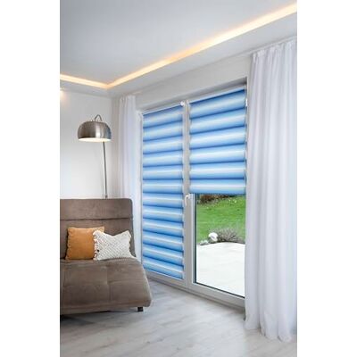 Khome K-home® Madrid Podwójna roleta z mocowaniem zaciskowym Klemmfix, montaż bez wiercenia, kolor niebieski, szer. 35 x wys. 150 cm Khome K-home® Madrid Podwójna roleta z mocowaniem zaciskowym Klemmfix, montaż bez wiercenia, kolor niebieski, szer. 35 x wys. 150 cm