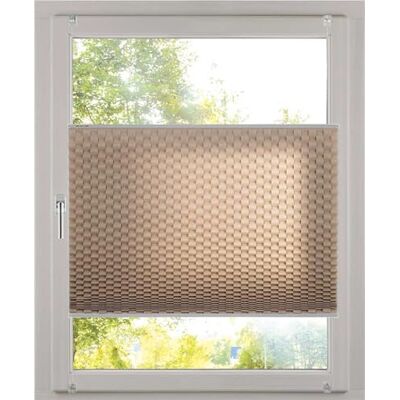 Khome K-home Roleta plisowana na zaciski Klemmfix, efekt 3D, kolor taupe, 80 x 130 cm Khome K-home Roleta plisowana na zaciski Klemmfix, efekt 3D, kolor taupe, 80 x 130 cm