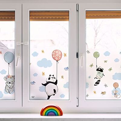 Ambiance Sticker Zaciemniająca folia okienna SZCZĘŚLIWE ZWIERZĘTA Naklejki na szyby i drzwi prysznicowe 40 x 100 cm Ambiance Sticker Zaciemniająca folia okienna SZCZĘŚLIWE ZWIERZĘTA Naklejki na szyby i drzwi prysznicowe 40 x 100 cm