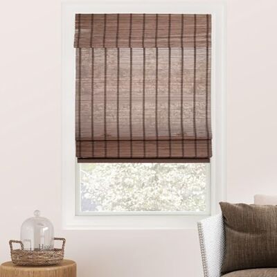 Chicology Bambusowe rolety rzymskie designerskie ekologiczne rolety okienne z filtrem światła, idealne do domu i na patio, jakość premium, miś brązowy, 89 cm szer. x 162 cm wys. Chicology Bambusowe rolety rzymskie designerskie ekologiczne rolety okienne z filtrem światła, idealne do domu i na patio, jakość premium, miś brązowy, 89 cm szer. x 162 cm wys.