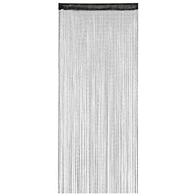RELAXDAYS Poliesterowa Zasłona - 90x245cm, Regulowana, Czarna RELAXDAYS Poliesterowa Zasłona - 90x245cm, Regulowana, Czarna