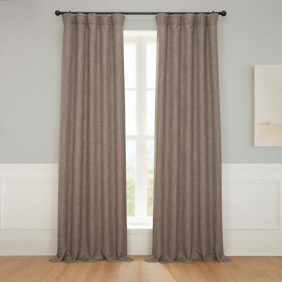 HPD Half Price Drapes Zasłony zaciemniające z teksturą lnu, sztuczny len, do sypialni, dł. 213 cm (1 panel), do salonu, dekoracja domu, 127 x 213 cm (szer. x dł.), brązowe (Dutch Cocoa) HPD Half Price Drapes Zasłony zaciemniające z teksturą lnu, sztuczny len, do sypialni, dł. 213 cm (1 panel), do salonu, dekoracja domu, 127 x 213 cm (szer. x dł.), brązowe (Dutch Cocoa)