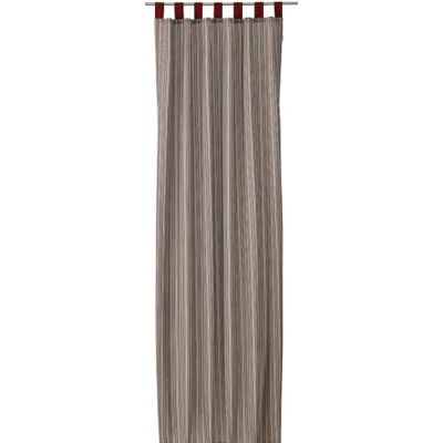 TOM TAILOR 575022 zasłona ze szlufkami T-Fine Stripes 140 x 255 cm, ciemnoczerwona TOM TAILOR 575022 zasłona ze szlufkami T-Fine Stripes 140 x 255 cm, ciemnoczerwona