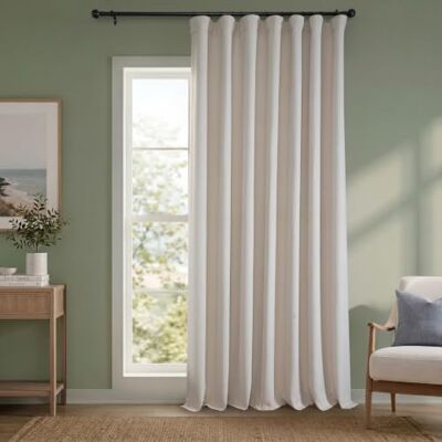 HPD Half Price Drapes BOCH-LN-DW-P bardzo szeroka lniana zasłona zaciemniająca do pokoju (1 panel) 100 x 108, BOCH-LN1856-108-DW, brzoza HPD Half Price Drapes BOCH-LN-DW-P bardzo szeroka lniana zasłona zaciemniająca do pokoju (1 panel) 100 x 108, BOCH-LN1856-108-DW, brzoza