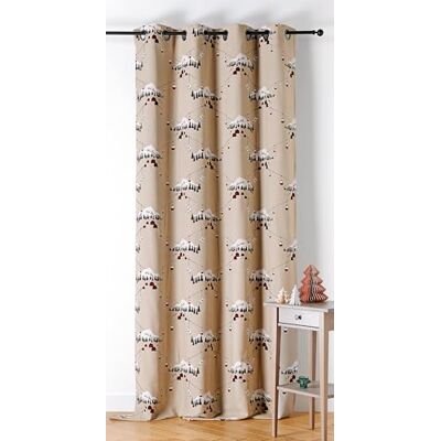 LINDER Zasłona z tkaniny Upcycle/Recykling Tkana i barwiona we Francji Styl Montagnard Wykończenie w kolorze muszli karabinowej Kolor beżowy i czerwony Wymiary 140 x 260 cm Kolekcja LINDER Zasłona z tkaniny Upcycle/Recykling Tkana i barwiona we Francji Styl Montagnard Wykończenie w kolorze muszli karabinowej Kolor beżowy i czerwony Wymiary 140 x 260 cm Kolekcja