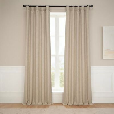 HPD Half Price Drapes Zasłony zaciemniające z teksturą lnu, sztuczny len, do sypialni, dł. 213 cm (1 panel), do salonu, dekoracja domu, 127 x 213 cm (szer. x dł.), brązowe (Nomad Tan) HPD Half Price Drapes Zasłony zaciemniające z teksturą lnu, sztuczny len, do sypialni, dł. 213 cm (1 panel), do salonu, dekoracja domu, 127 x 213 cm (szer. x dł.), brązowe (Nomad Tan)