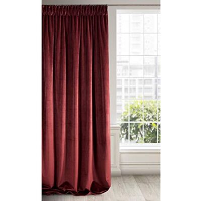 Eurofirany Ria Zasłona Velvet welwetowa, welurowa, ciemne bordo, 1 szt., taśma, elegancka, do salonu, pokoju dziennego, sypialni, okno tarasowe, balkonowe, wysokiej jakości 140x270cm Eurofirany Ria Zasłona Velvet welwetowa, welurowa, ciemne bordo, 1 szt., taśma, elegancka, do salonu, pokoju dziennego, sypialni, okno tarasowe, balkonowe, wysokiej jakości 140x270cm