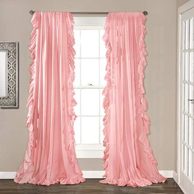 Lush Decor Reyna Pink Window Curtain - Window Curtain Lush Decor Reyna Pink Window Curtain - Window Curtain