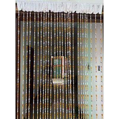 ZiDeTang Akrylowa zasłona na drzwi z koralikami dekoracja frędzle zasłona działowa (pomarańczowa, 100 cm na 195 cm) ZiDeTang Akrylowa zasłona na drzwi z koralikami dekoracja frędzle zasłona działowa (pomarańczowa, 100 cm na 195 cm)