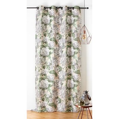 LINDER Zasłona z motywem kwiatowym styl kwiatowy/naturalny oczka z lufy karabinowej kolory beżowo-białe wymiary 140 x 240 cm 87% poliester 12% bawełna 1% inne włókna kolekcja hortensji LINDER Zasłona z motywem kwiatowym styl kwiatowy/naturalny oczka z lufy karabinowej kolory beżowo-białe wymiary 140 x 240 cm 87% poliester 12% bawełna 1% inne włókna kolekcja hortensji
