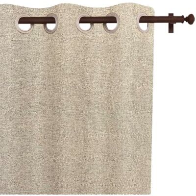 Soleil d'ocre , Zasłona zaciemniająca z oczkami 135x180 cm Arthur Beige Soleil d'ocre , Zasłona zaciemniająca z oczkami 135x180 cm Arthur Beige