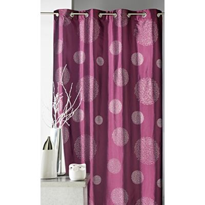 Homemaison .com Zasłona z nadrukiem TAFT, kolor srebrny 140 x 260 cm czekoladowy brąz Homemaison .com Zasłona z nadrukiem TAFT, kolor srebrny 140 x 260 cm czekoladowy brąz