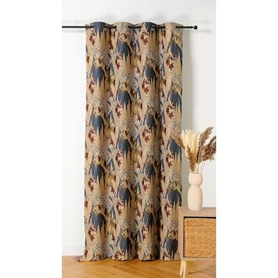 LINDER Tkana i barwiona zasłona we Francji Styl egzotyczny Wykończenie w kolorze muszli karabinowej Kolor Musztardowy Żółty Wymiary 140x260cm 100% Poliester Kolekcja Peruk LINDER Tkana i barwiona zasłona we Francji Styl egzotyczny Wykończenie w kolorze muszli karabinowej Kolor Musztardowy Żółty Wymiary 140x260cm 100% Poliester Kolekcja Peruk
