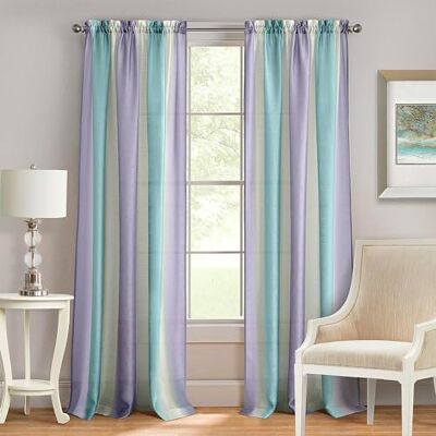 ACHIM Home Furnishings SPPN84LI06 pręt spektrum kieszonkowy panel zasłony okiennej, 127 cm x 201 cm, liliowy/turkusowy ACHIM Home Furnishings SPPN84LI06 pręt spektrum kieszonkowy panel zasłony okiennej, 127 cm x 201 cm, liliowy/turkusowy