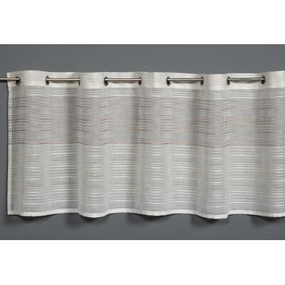 Gardinia Sehlbach Zazdrostka Tkane paski, Beżowa, Zazdrostka 140 x 45 cm, Klasyczna elegancja, Nieprzejrzysta, Przepuszczająca światło, Łatwe zakładanie Gardinia Sehlbach Zazdrostka Tkane paski, Beżowa, Zazdrostka 140 x 45 cm, Klasyczna elegancja, Nieprzejrzysta, Przepuszczająca światło, Łatwe zakładanie