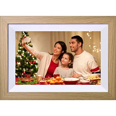 Kodak Cyfrowa ramka na zdjęcia, 10 cali, ekran dotykowy, obsługa WiFi, rozdzielczość 1280 * 800 16:10, wbudowana pamięć 32 GB, ramka Burlywood, zdjęcie, muzyka, wideo, pogoda, kalendarz, zegar, alarm Kodak Cyfrowa ramka na zdjęcia, 10 cali, ekran dotykowy, obsługa WiFi, rozdzielczość 1280 * 800 16:10, wbudowana pamięć 32 GB, ramka Burlywood, zdjęcie, muzyka, wideo, pogoda, kalendarz, zegar, alarm