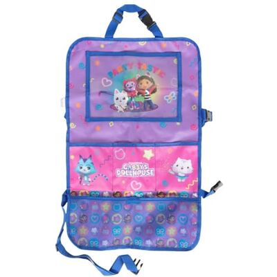 CLZ13461 Tataway Gabby's Dollhouse Organizer na Samochody Dziecięce, Organizer na Tylne Siedzenie z Kieszeniami do Przechowywania i Uchwytem Na Tablet, Podróżny Ochraniacz Siedzenia Z Zagłówkiem CLZ13461 Tataway Gabby's Dollhouse Organizer na Samochody Dziecięce, Organizer na Tylne Siedzenie z Kieszeniami do Przechowywania i Uchwytem Na Tablet, Podróżny Ochraniacz Siedzenia Z Zagłówkiem