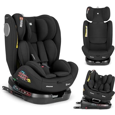 Kikka Boo KikkaBoo Fotelik Samochodowy i-Moove 2 i-Size, 40–150 cm, Obrót 360°, ISOFIX, Tyłem i Przodem do Jazdy, Regulowany Zagłówek, Funkcja Pochylania, Czarny Kikka Boo KikkaBoo Fotelik Samochodowy i-Moove 2 i-Size, 40–150 cm, Obrót 360°, ISOFIX, Tyłem i Przodem do Jazdy, Regulowany Zagłówek, Funkcja Pochylania, Czarny
