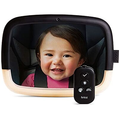 Munchkin Lusterko Samochodowe Baby In-Sight z Lampką LED, Obrotowe, Duże, dla Siedzących Tyłem do Kierunku Jazdy, Odporne na Stłuczenia, Przetestowane Zderzeniowo, Niezbędne Akcesoria Samochodowe Munchkin Lusterko Samochodowe Baby In-Sight z Lampką LED, Obrotowe, Duże, dla Siedzących Tyłem do Kierunku Jazdy, Odporne na Stłuczenia, Przetestowane Zderzeniowo, Niezbędne Akcesoria Samochodowe