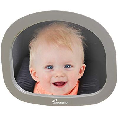 Dreambaby EZY-Fit regulowane lusterko wsteczne (28 cm x 23,5 cm) szare Dreambaby EZY-Fit regulowane lusterko wsteczne (28 cm x 23,5 cm) szare