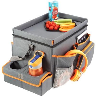 High Road CarHop Car Seat Organizer Back Seat Organizer for Kids or Front Seat Organizer for Drivers with Cup Holders, Tray Top, Side Pockets and Soft Cooler or Storage Compartment High Road CarHop Car Seat Organizer Back Seat Organizer for Kids or Front Seat Organizer for Drivers with Cup Holders, Tray Top, Side Pockets and Soft Cooler or Storage Compartment