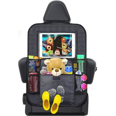 SANJICHA Organizery Samochodowe, 2 Szt Ochraniacze Fotelik Samochodowy, Wodoodporny Organizator Z 10 Kieszeniami, Protector Do Tabletu 12.5 SANJICHA Organizery Samochodowe, 2 Szt Ochraniacze Fotelik Samochodowy, Wodoodporny Organizator Z 10 Kieszeniami, Protector Do Tabletu 12.5