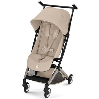 Cybex Gold Wózek dziecięcy LIBELLE w rozmiarze pasującym do bagażu podręcznego, Od ok. 6 miesięcy do ok. 4 lat (maks. 22 kg), Ultralekki (tylko 6 kg), Jednoręczny system pasów, Almond Beige Cybex Gold Wózek dziecięcy LIBELLE w rozmiarze pasującym do bagażu podręcznego, Od ok. 6 miesięcy do ok. 4 lat (maks. 22 kg), Ultralekki (tylko 6 kg), Jednoręczny system pasów, Almond Beige