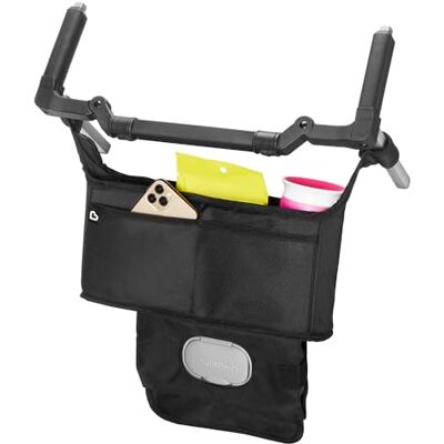 Munchkin Organizer do wózka dziecięcego z 2 uchwytami na kubki i dużą kieszenią na niezbędne artykuły dla niemowląt i noworodków, uniwersalne dopasowanie do wózków dziecięcych, wózków dziecięcych lub Munchkin Organizer do wózka dziecięcego z 2 uchwytami na kubki i dużą kieszenią na niezbędne artykuły dla niemowląt i noworodków, uniwersalne dopasowanie do wózków dziecięcych, wózków dziecięcych lub