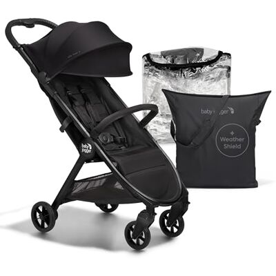 BABY JOGGER City Tour 2 Eco wózek podróżny, ultralekki, składany i kompaktowy wózek dziecięcy, torba transportowa, osłona pogodowa i drążek na brzuch, z ekologicznymi tkaninami, czarny BABY JOGGER City Tour 2 Eco wózek podróżny, ultralekki, składany i kompaktowy wózek dziecięcy, torba transportowa, osłona pogodowa i drążek na brzuch, z ekologicznymi tkaninami, czarny