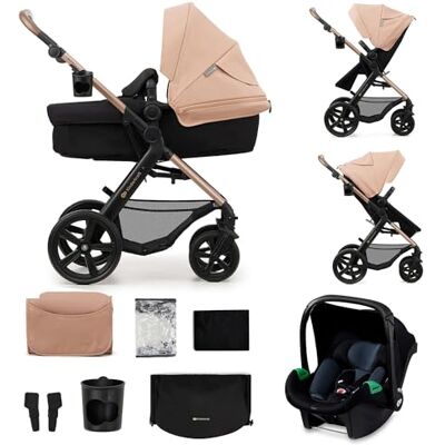 kk Kinderkraft Kinderkraft MOOV 2 3 w 1 fotelik samochodowy, Mink PRO I-Size, system podróżny, wózek dziecięcy, krzesło spacerowe, składane, dla noworodka, od urodzenia do 3 lat, Beżowy kk Kinderkraft Kinderkraft MOOV 2 3 w 1 fotelik samochodowy, Mink PRO I-Size, system podróżny, wózek dziecięcy, krzesło spacerowe, składane, dla noworodka, od urodzenia do 3 lat, Beżowy