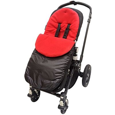 For Your Little One Footmuff/Cosy Toes kompatybilny z Obaby Atlas Chase Zezu Tour Monty Twin Pram Red For Your Little One Footmuff/Cosy Toes kompatybilny z Obaby Atlas Chase Zezu Tour Monty Twin Pram Red